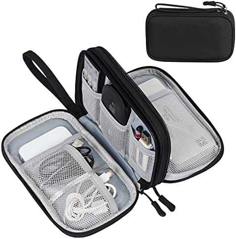 This Black Portable Waterproof Double Layers All-in-One Storage Bag from FYY is perfect for organizing your electronic accessories while you travel. It’s great for keeping your cables, cords, chargers, phones, and earphones all in one place. The bag is made with durable material and is easy to carry around. Keep all your electronic items organized and protected with this Electronic Organizer, Travel Cable Organizer Bag Pouch from FYY.